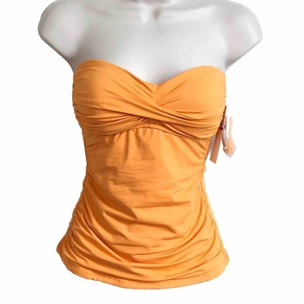 🆕 Anne Cole twist front bandeau tankini sw…
